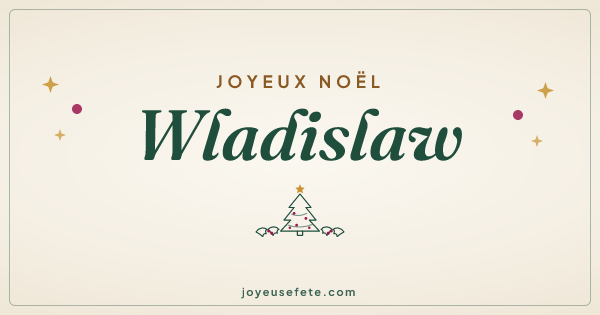 Image « Joyeux Noël Wladislaw » au format large