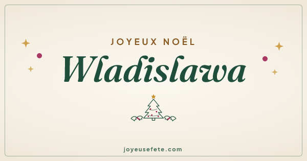 Image « Joyeux Noël Wladislawa » au format large
