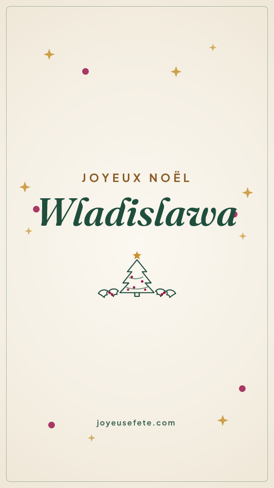 Image « Joyeux Noël Wladislawa » au format story