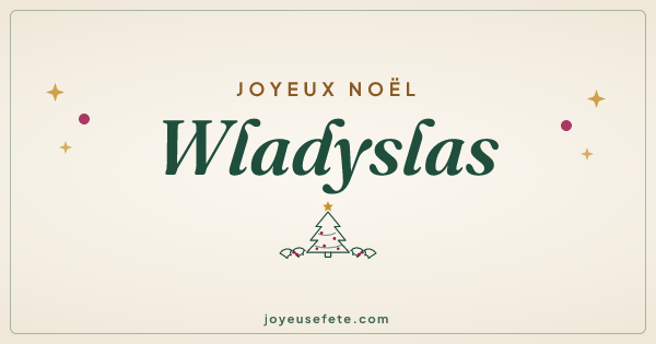 Image « Joyeux Noël Wladyslas » au format large