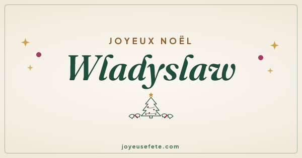 Image « Joyeux Noël Wladyslaw » au format large