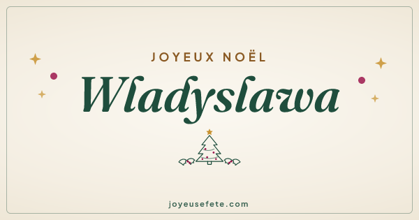 Image « Joyeux Noël Wladyslawa » au format large