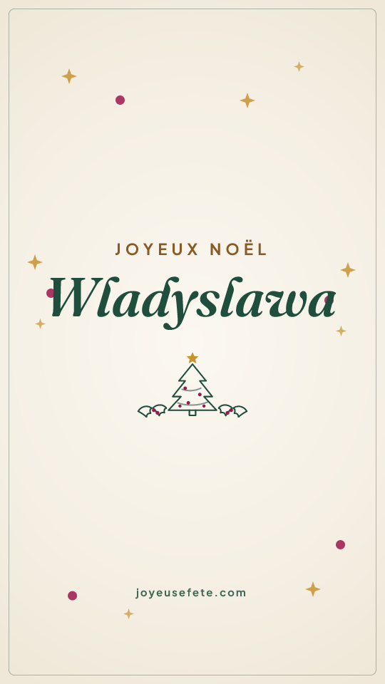 Image « Joyeux Noël Wladyslawa » au format story