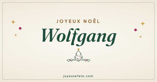 Image « Joyeux Noël Wolfgang » au format large