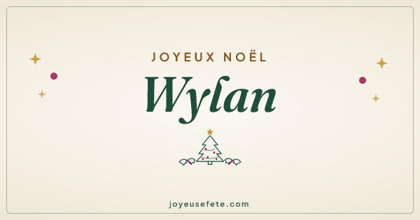 Image « Joyeux Noël Wylan » au format large