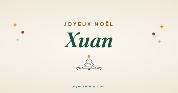 Image « Joyeux Noël Xuan » au format large