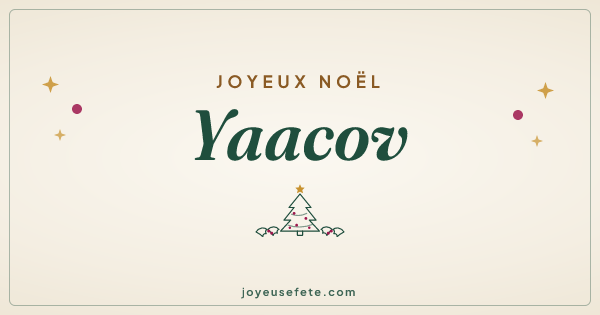 Image « Joyeux Noël Yaacov » au format large