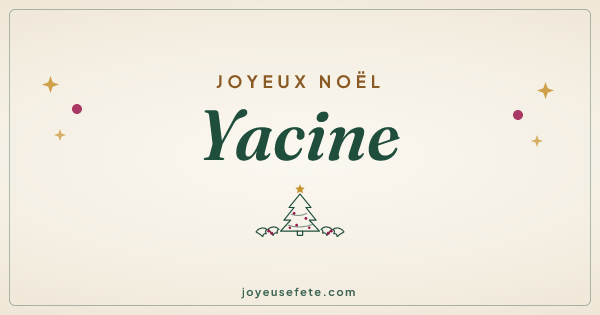 Image « Joyeux Noël Yacine » au format large
