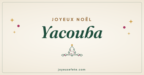 Image « Joyeux Noël Yacouba » au format large
