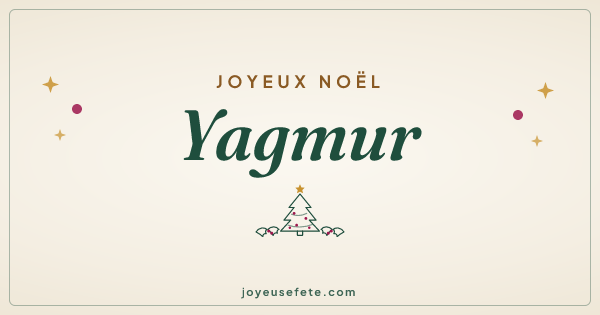 Image « Joyeux Noël Yagmur » au format large