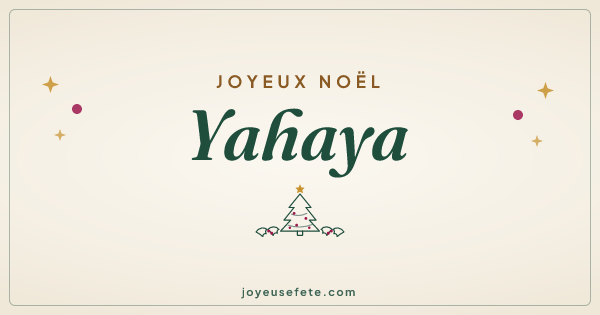 Image « Joyeux Noël Yahaya » au format large