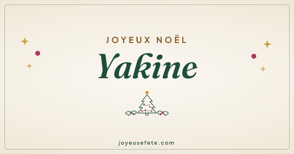 Image « Joyeux Noël Yakine » au format large