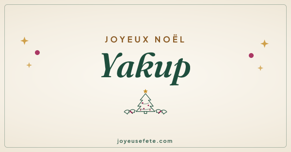Image « Joyeux Noël Yakup » au format large