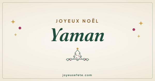 Image « Joyeux Noël Yaman » au format large