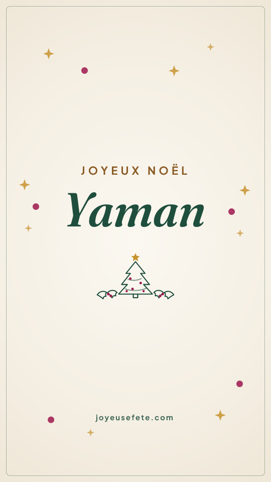 Image « Joyeux Noël Yaman » au format story