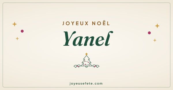 Image « Joyeux Noël Yanel » au format large