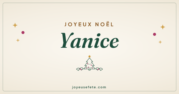 Image « Joyeux Noël Yanice » au format large