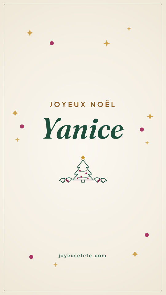 Image « Joyeux Noël Yanice » au format story