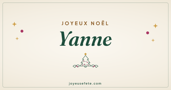 Image « Joyeux Noël Yanne » au format large