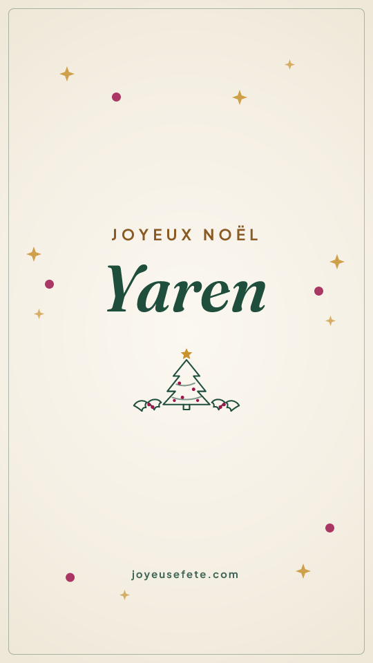 Image « Joyeux Noël Yaren » au format story