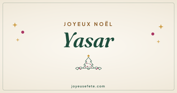 Image « Joyeux Noël Yasar » au format large