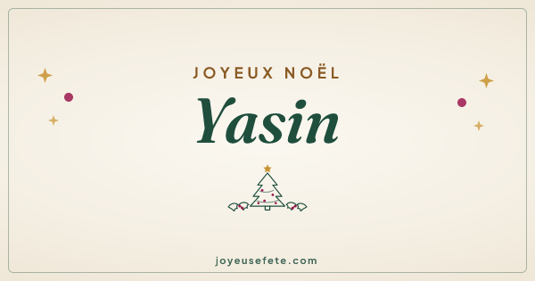 Image « Joyeux Noël Yasin » au format large