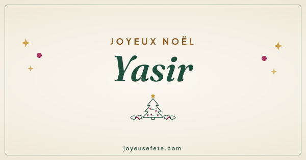 Image « Joyeux Noël Yasir » au format large