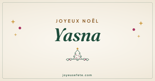 Image « Joyeux Noël Yasna » au format large