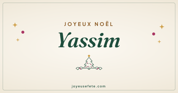 Image « Joyeux Noël Yassim » au format large