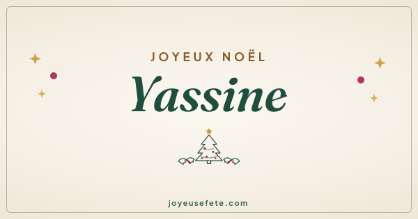 Image « Joyeux Noël Yassine » au format large