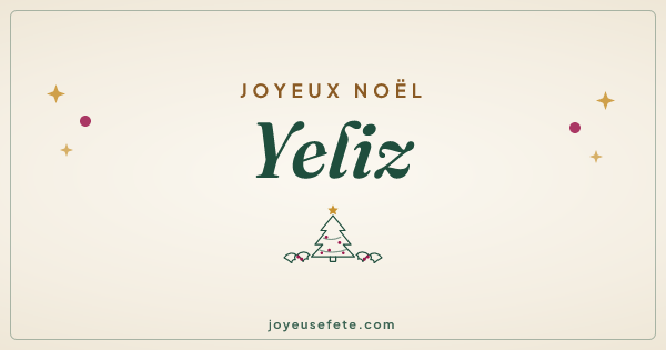 Image « Joyeux Noël Yeliz » au format large