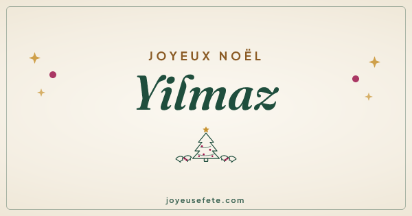 Image « Joyeux Noël Yilmaz » au format large
