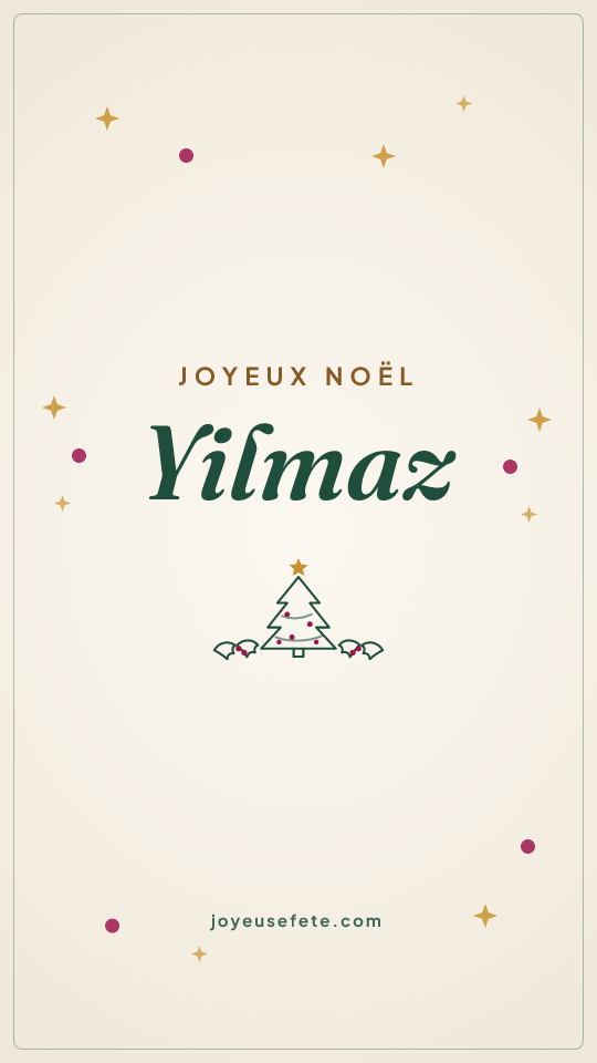 Image « Joyeux Noël Yilmaz » au format story