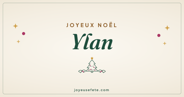 Image « Joyeux Noël Ylan » au format large