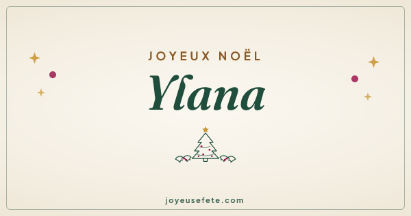 Image « Joyeux Noël Ylana » au format large