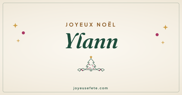 Image « Joyeux Noël Ylann » au format large