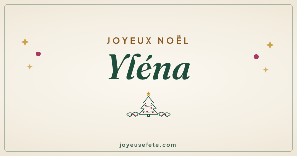 Image « Joyeux Noël Yléna » au format large