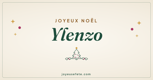 Image « Joyeux Noël Ylenzo » au format large