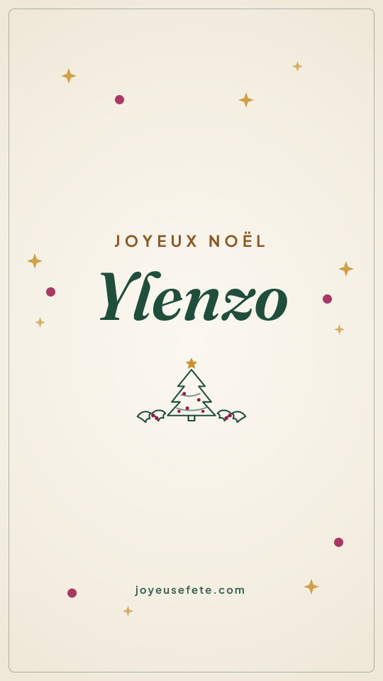Image « Joyeux Noël Ylenzo » au format story
