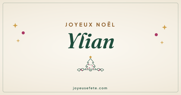 Image « Joyeux Noël Ylian » au format large