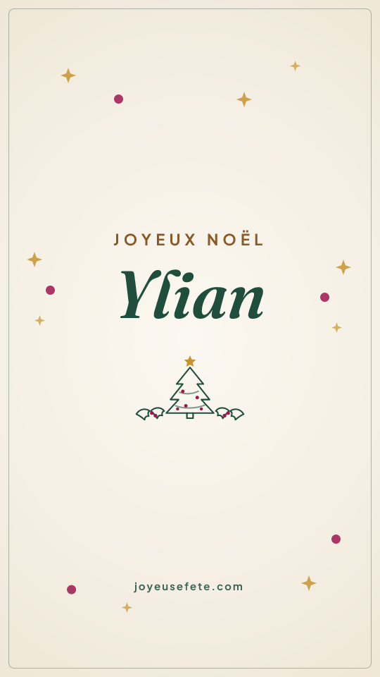 Image « Joyeux Noël Ylian » au format story