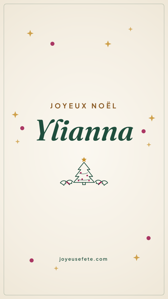 Image « Joyeux Noël Ylianna » au format story