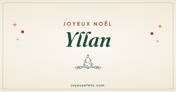 Image « Joyeux Noël Yllan » au format large
