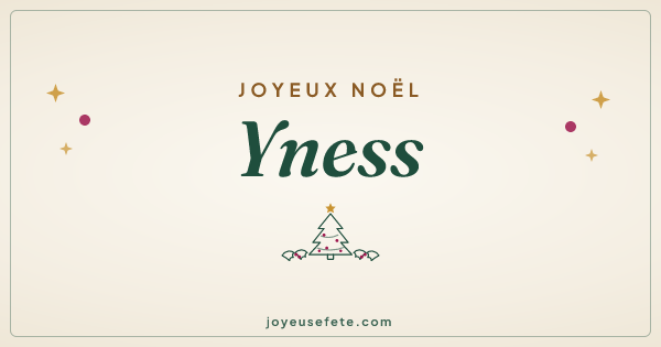 Image « Joyeux Noël Yness » au format large