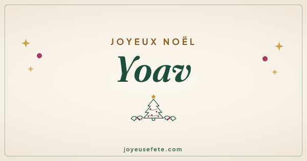 Image « Joyeux Noël Yoav » au format large