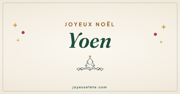Image « Joyeux Noël Yoen » au format large
