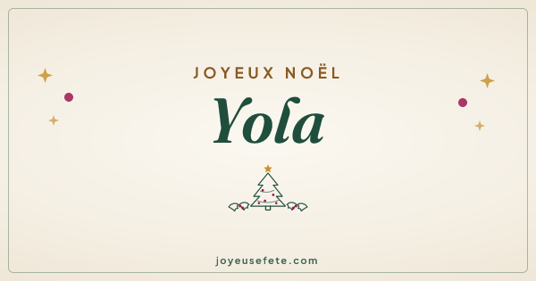 Image « Joyeux Noël Yola » au format large