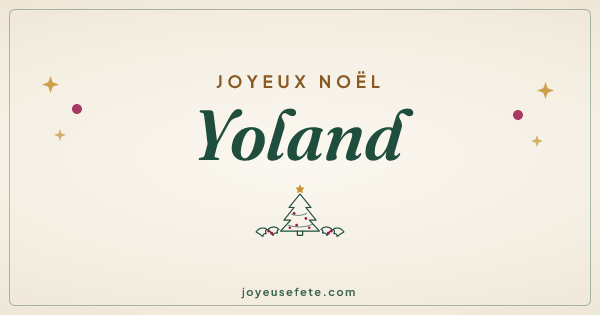 Image « Joyeux Noël Yoland » au format large