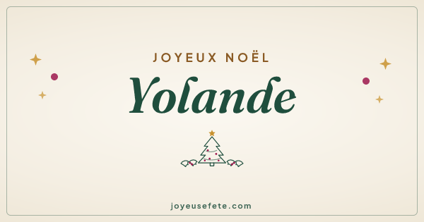 Image « Joyeux Noël Yolande » au format large