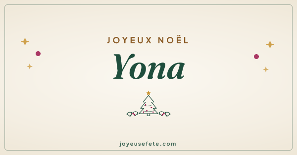 Image « Joyeux Noël Yona » au format large